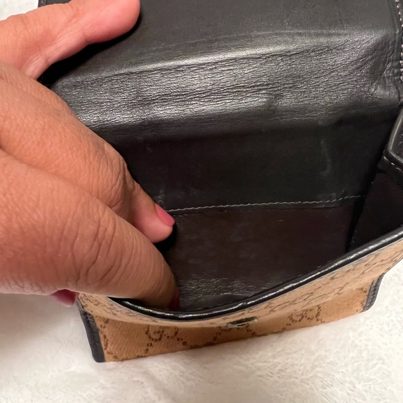 Gucci canvas folio compact wallet - Picture 3 of 6